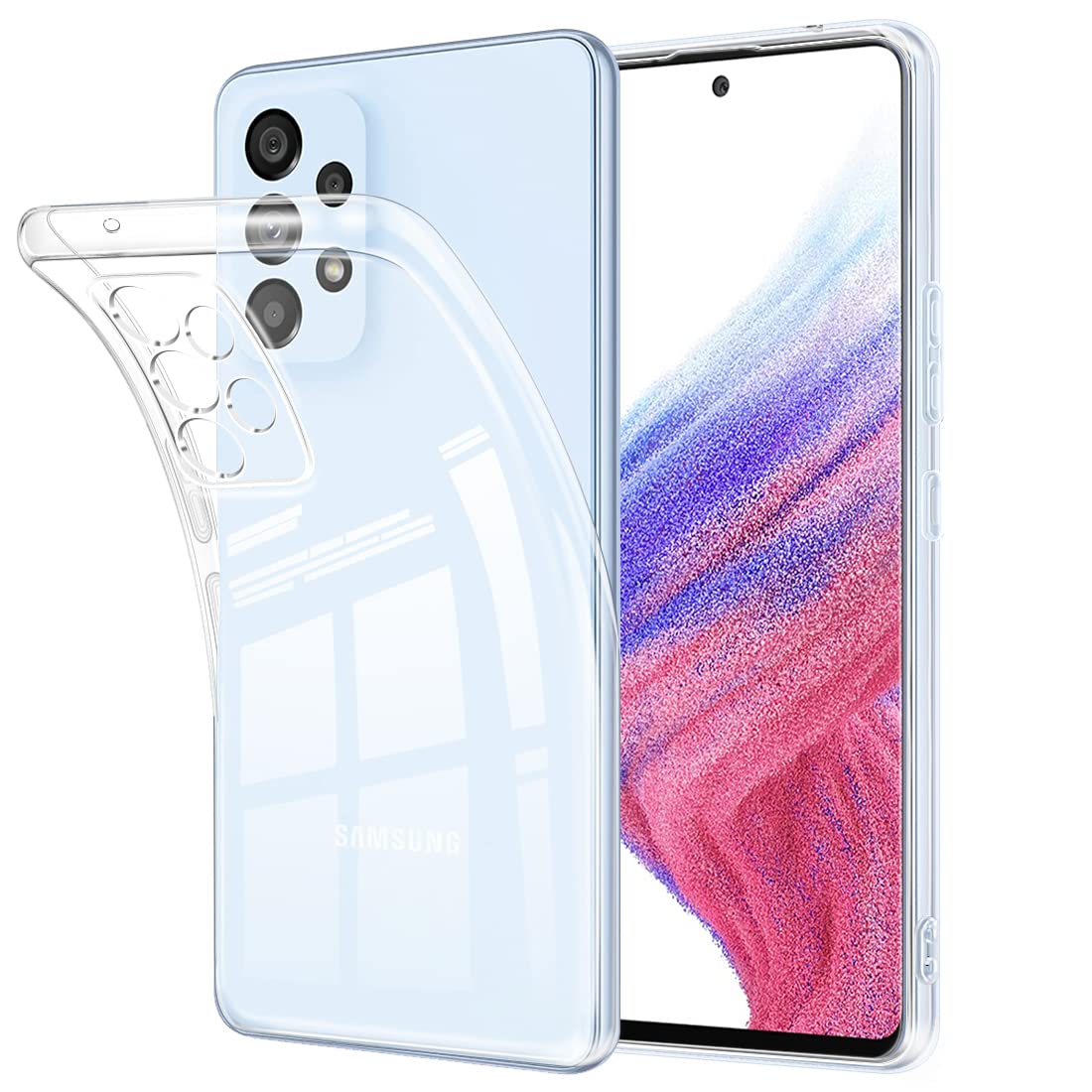 Amazon.co.jp: Galaxy A53 5G ケース 透明 クリア TPU 薄型 SC-53C